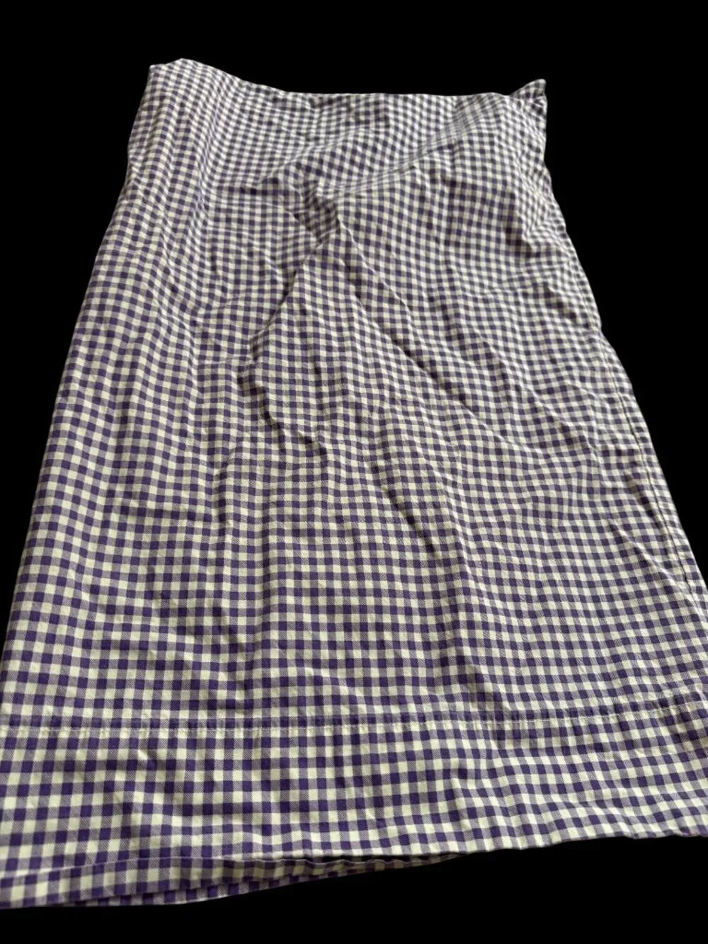 Vintage Lauren Ralph Lauren Purple White Gingham Standard Pillow Case Cotton